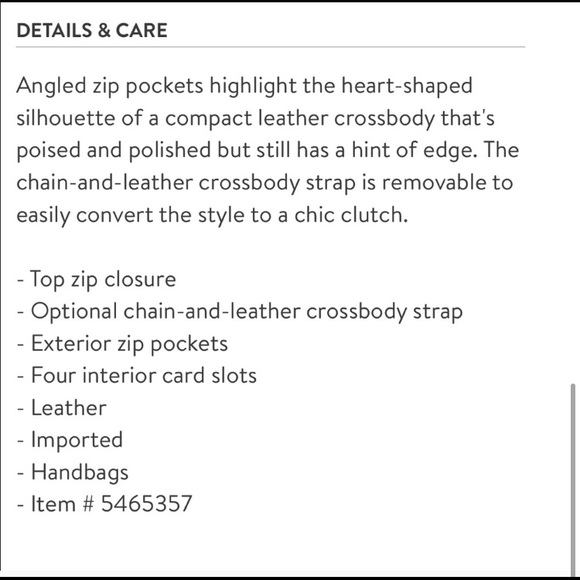 ❌Consigned ❌ Rebecca Minkoff Heart Leather Purse - Picture 8 of 9